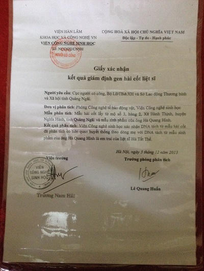 Hài cốt trong mộ báo mộng có kết quả ADN trùng hợp?